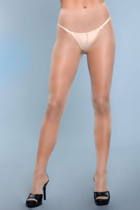 BeWicked Cuban Heel Ring My Line Pantyhose Beige