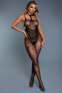 BeWicked Midnight Desire Bodystocking Black