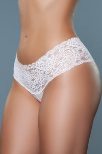 BeWicked Nessa Lace Brief Panties 3 Pack Pink, Coral, Navy
