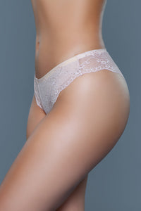 BeWicked Hadlee Low Rise Lace Tanga 3 Pack Panties Beige, Brown, Burgundy