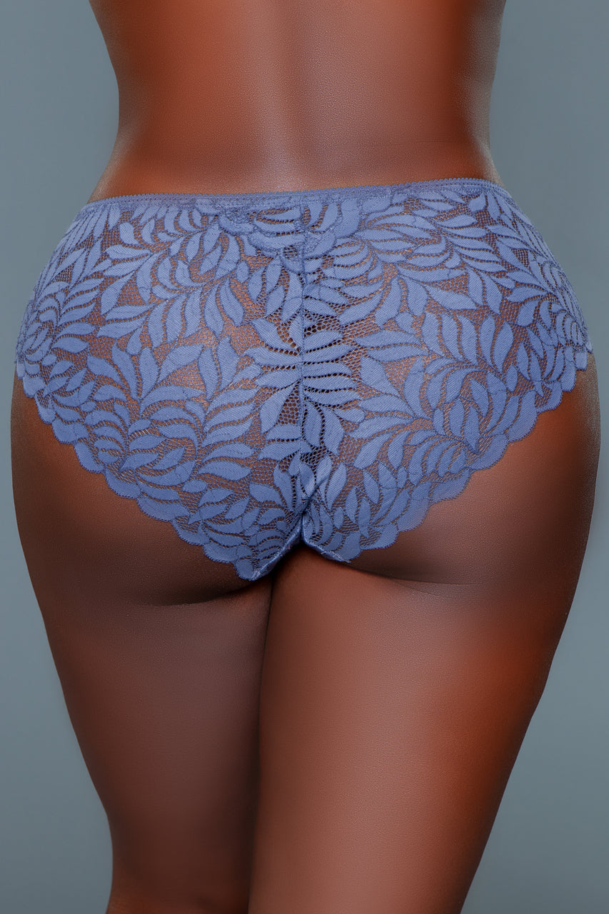 BeWicked Livvy Hipster Mid Rise Lace 3 Pack Panties Pink Peach Gray