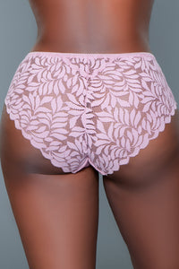 BeWicked Livvy Hipster Mid Rise Lace 3 Pack Panties Pink Peach Gray