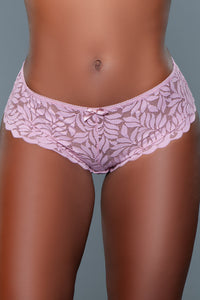 BeWicked Livvy Hipster Mid Rise Lace 3 Pack Panties Pink Peach Gray