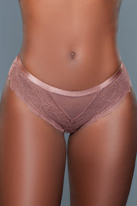BeWicked Wren Cheeky Lace Bikini 3 Pack Panties Black Bronze Brown