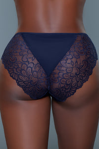 BeWicked Tracy Brief 3 Pack Panties Peach Raspberry Navy