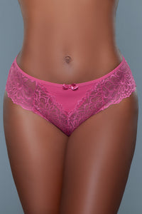 BeWicked Tracy Brief 3 Pack Panties Peach Raspberry Navy