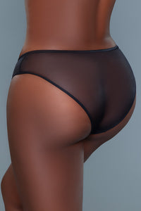 BeWicked Sheer Brief Sabrina Panty Black