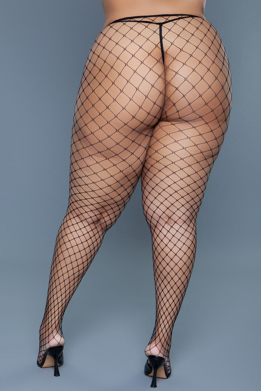 BeWicked Can't Back Down Pantyhose Black