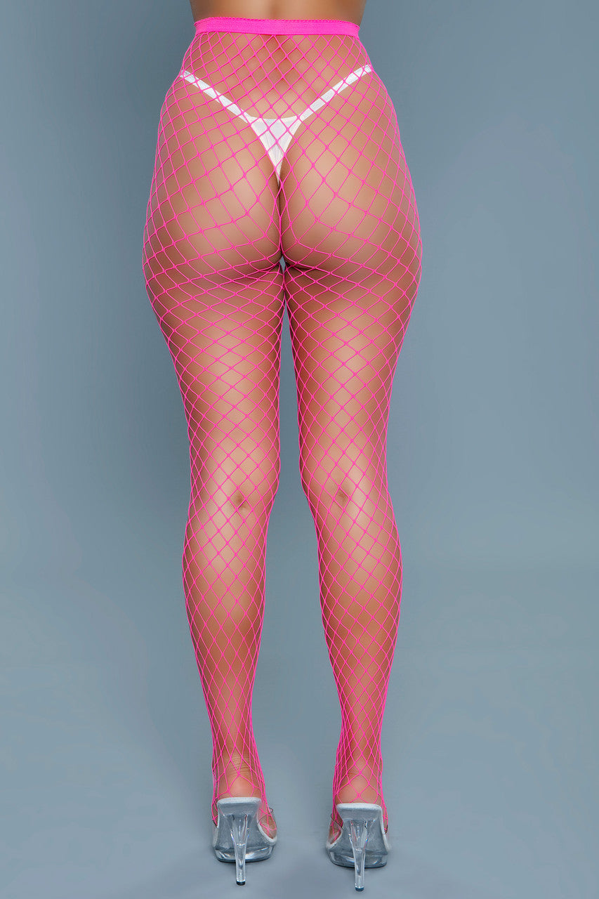 BeWicked Can't Back Down Pantyhose Hot Pink