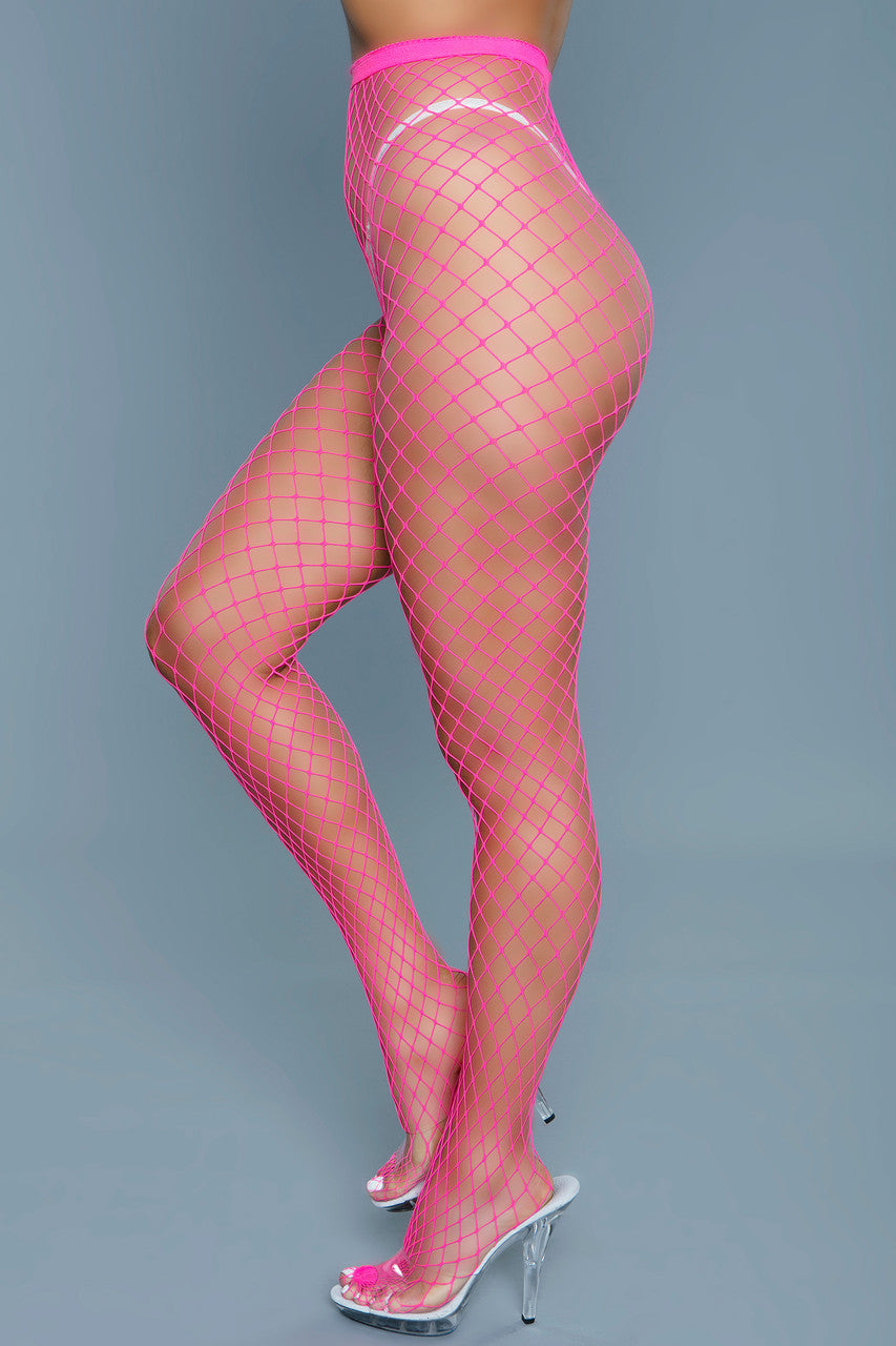 BeWicked Can't Back Down Pantyhose Hot Pink