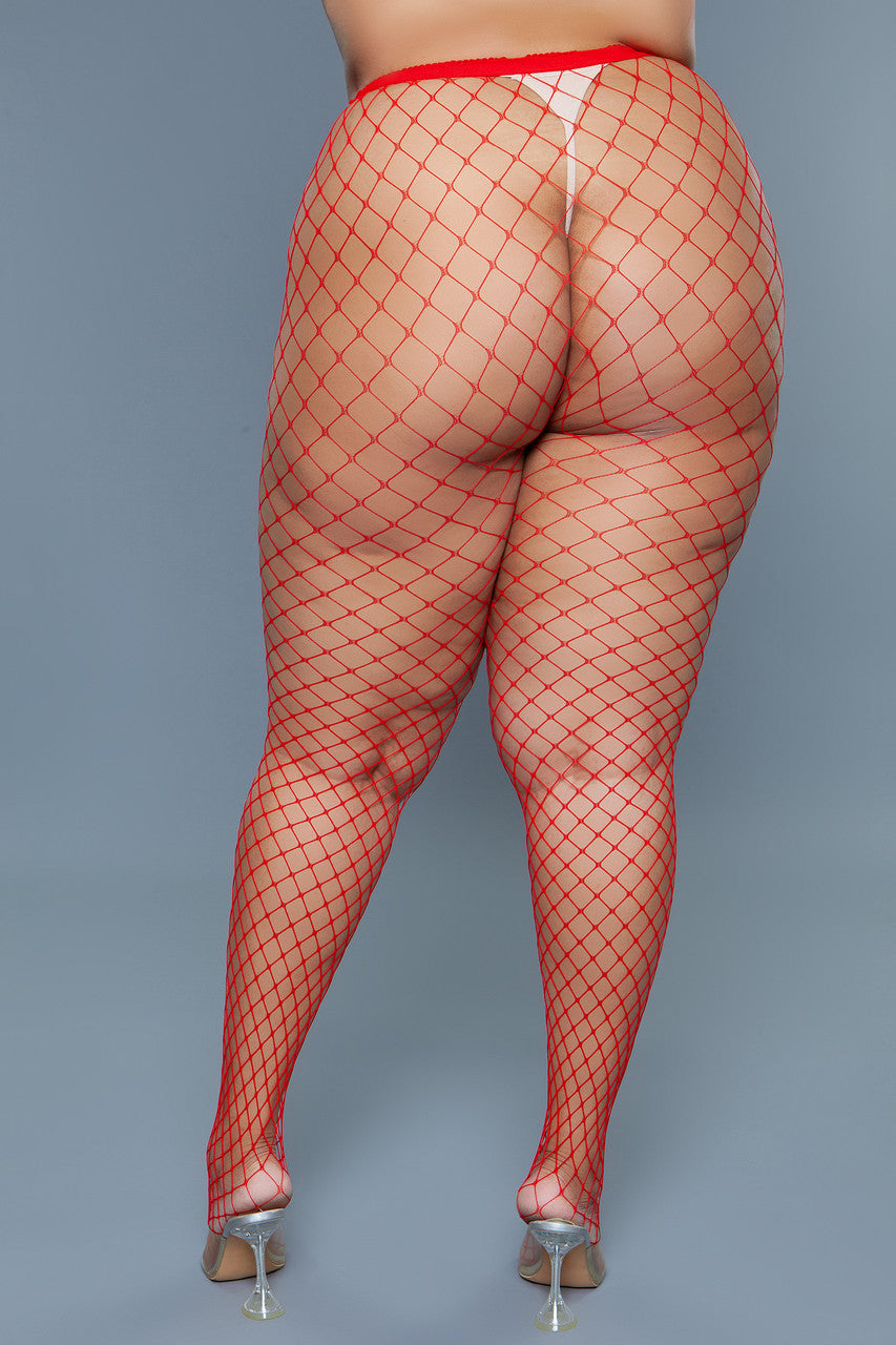 BeWicked Can't Back Down Pantyhose Red