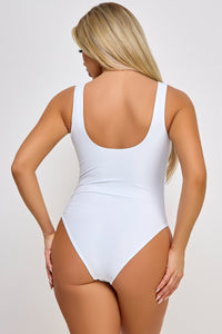 BeWicked Swimwear Valery Swimsuit Padded Modern Lace Up White