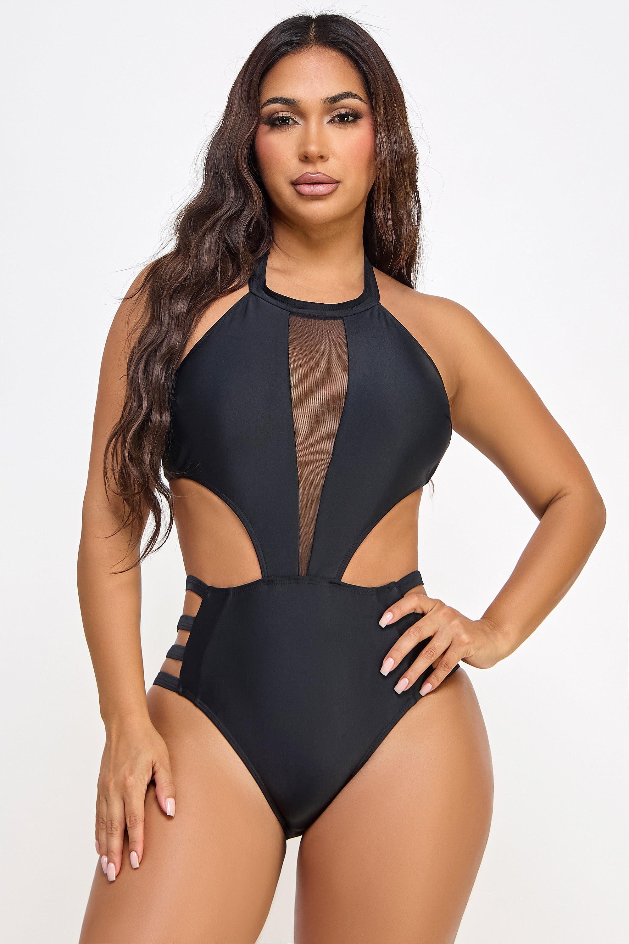 BeWicked Swimwear Calista One Piece Statement Swimsuit Black