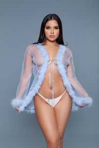 Burlesque BeWicked Bou Robe Periwinkle