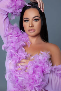 BeWicked Lux Robe Lavender