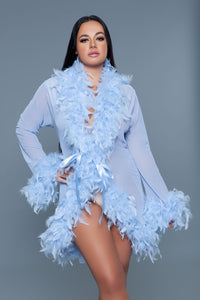 BeWicked Lux Robe Periwinkle