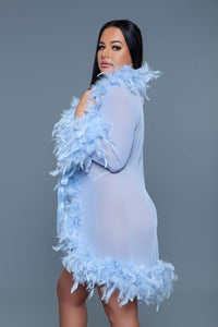 BeWicked Lux Robe Periwinkle
