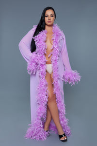 BeWicked Glamour Robe Lavender