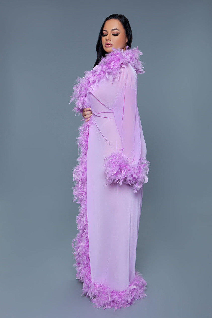 BeWicked Glamour Robe Lavender