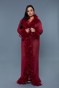 BeWicked Glamour Robe Maroon
