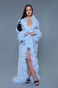 BeWicked Glamour Robe Periwinkle