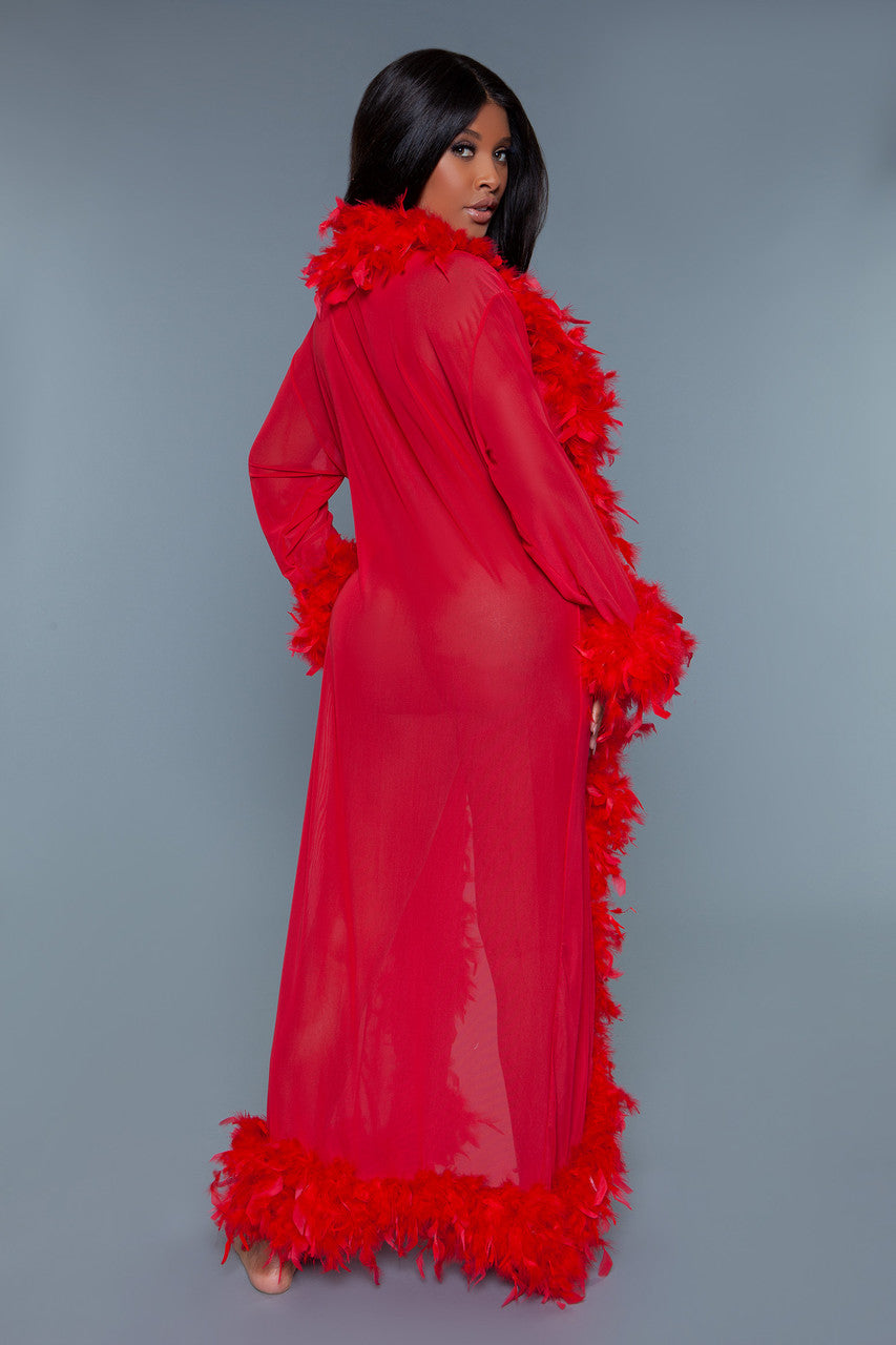 BeWicked Glamour Robe Red