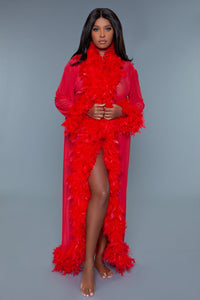BeWicked Glamour Robe Red