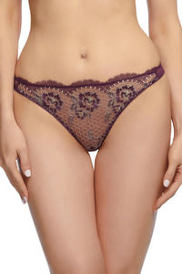 Dita Von Teese Evelina G-String Panty Aubergine