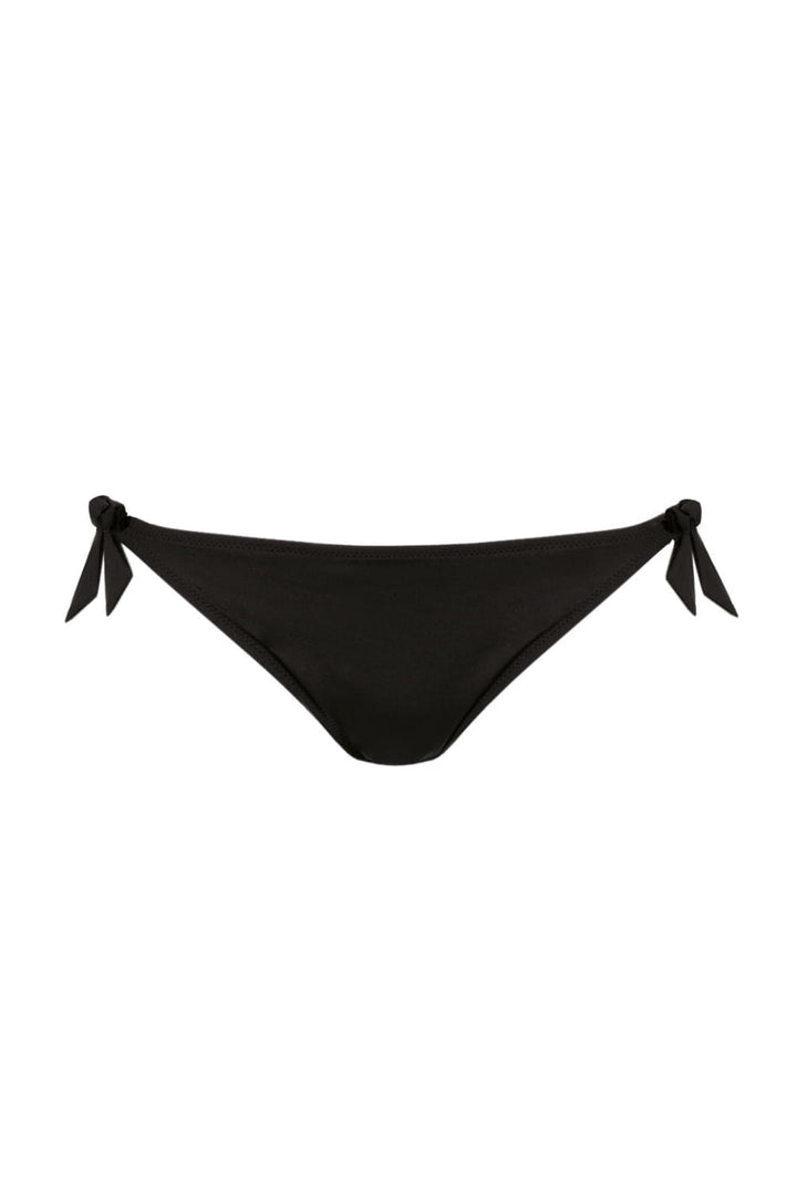 Luxury Swimwear F49 Full Bikini Bottom Black