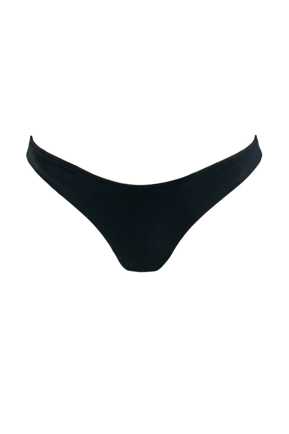 Luxury Swimwear F50B Brazilian Bikini Bottom Black