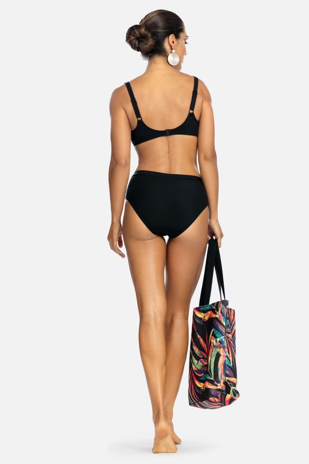 Luxury Swimwear FG04E Underwire Bikini Top Black