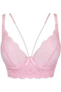 Axami Strawberry Shortcake Lace Longline Corset Bra