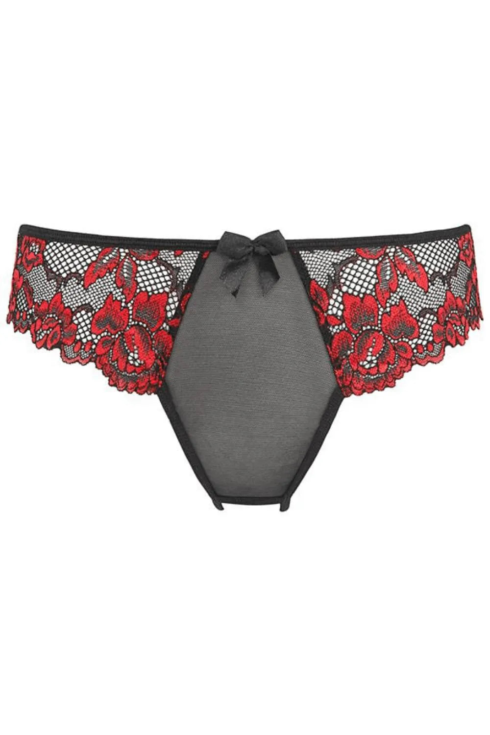 Axami Wild Roses Crotchless Thong