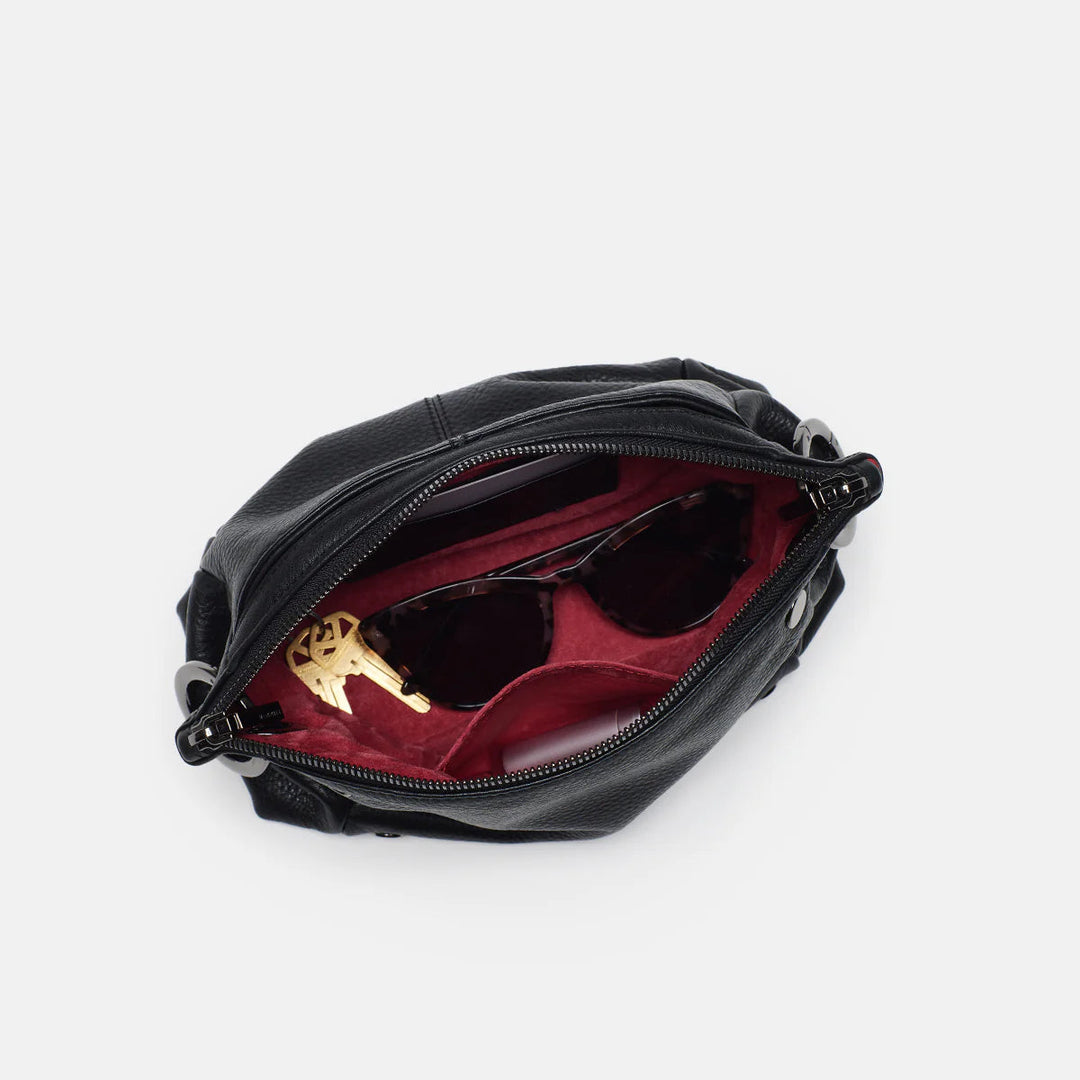 Daniel Sml Leather Crossbody Clutch Bag Black/Gunmetal-Hammitt-Rebel Romance