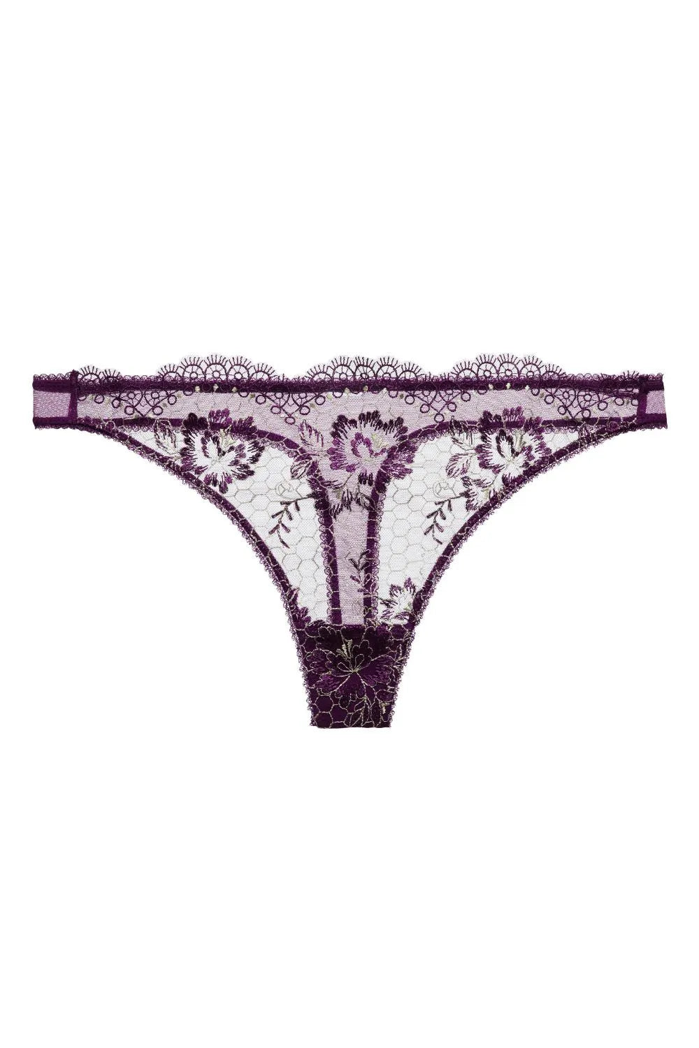 Dita Von Teese Evelina G-String Panty Aubergine