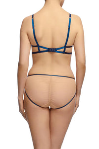 Dita Von Teese Femmoiselle Sheer Mesh Unlined Bra Queen's Blue