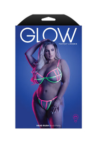 Fantasy Glow Queen Head Rush Bra Set Neon-Rebel Romance