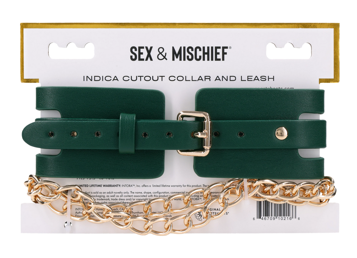 Indica Cutout Collar & Leash