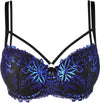 Axami 10231 Padded Balconette Bra Blue Shimmer Brilliance