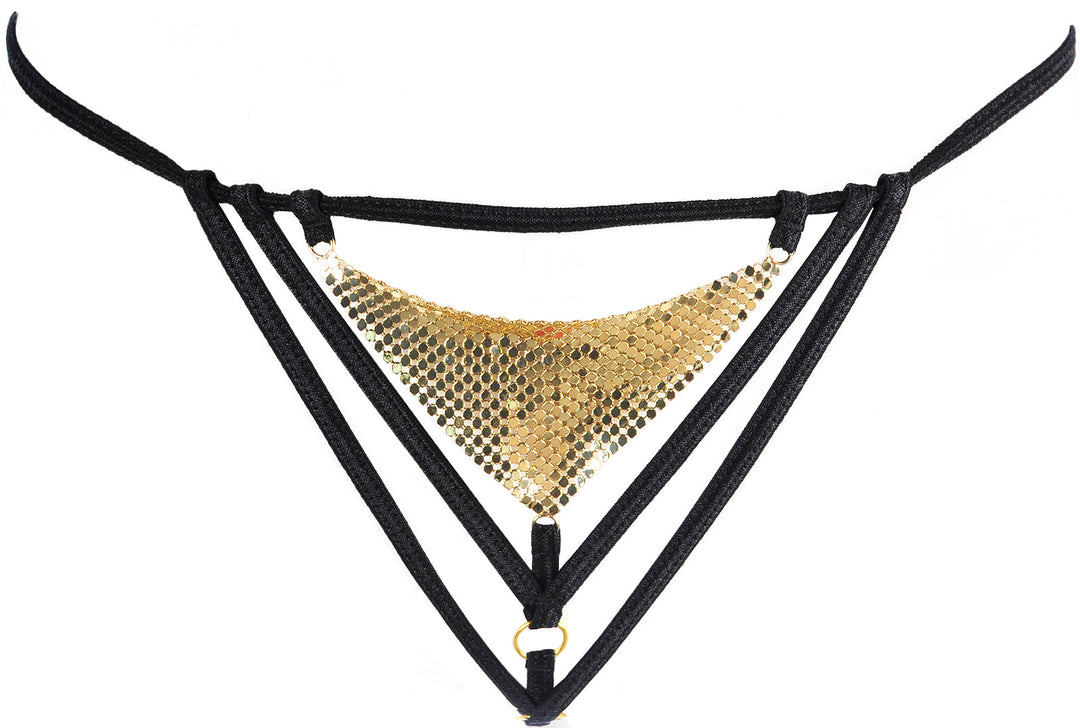 Axami 10378 Chainmail G-String Gold Valley of Sensations