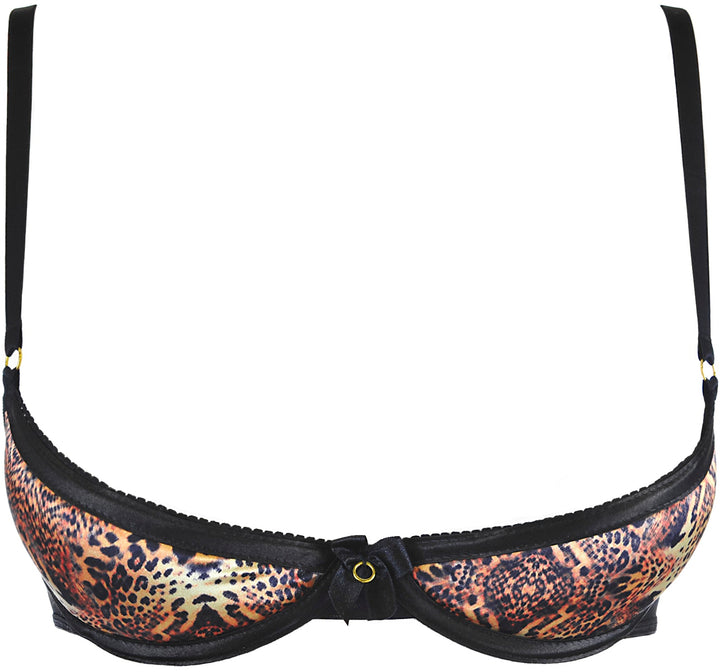 Axami 10401 Open Cups Shelf Bra Wild Leopard