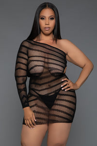 BeWicked Everything You Want One Shoulder Minidress Bodystocking