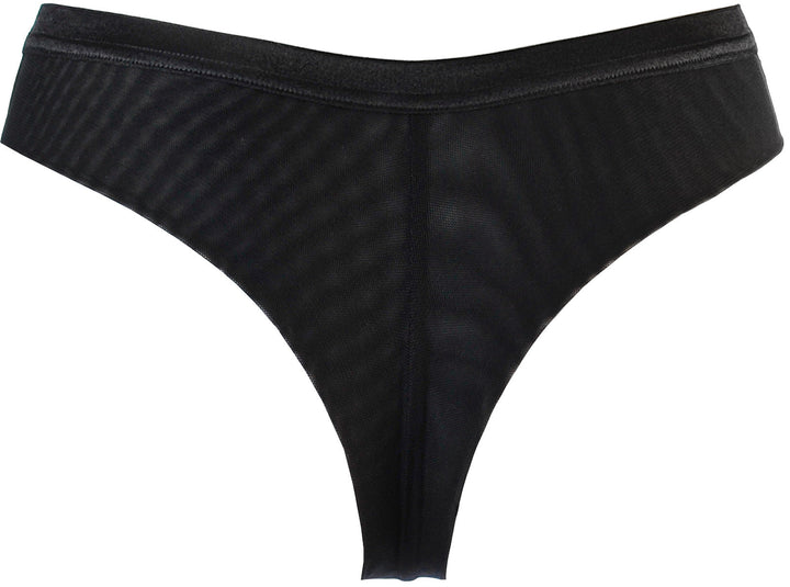 Axami Lace Thong Panty Just Like Heaven Black