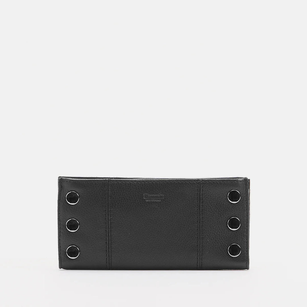 Hammitt 110 North Leather Wallet Black/Gunmetal