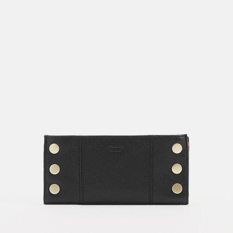 Hammitt 110 North Wallet Black/Brushed Gold-Rebel Romance
