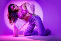 Floral Fishnet Two Piece Set