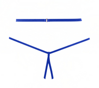 Allure Lingerie Margot Bralette & Crotchless Panty Set Blue