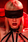 Luxurious Satin Blindfold or Hand Tie Bow Red/Black