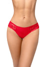 Playful Wrap Yourself Gift Open Back Flirty Bow Panty Red