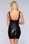 BeWicked Miranda Dress Cupless Wet Look Black